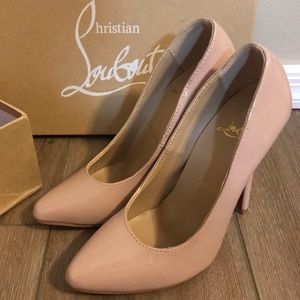 Nude Christian Louboutin heels